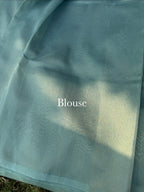 Handloom Linen Tissue- Blue