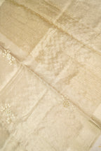 Tissue Kota Saree with All-Over Moti Handwork – Lavender