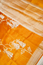 Kora Silk Saree  – Mustard Yellow