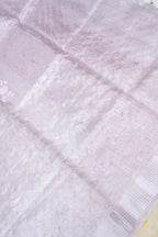 Tissue Kota Saree with All-Over Moti Handwork – Lavender