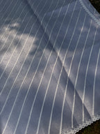 Tissue Saree with Diagonal Thread Embroidery- Pastel Blue