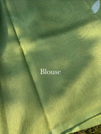 Handloom Linen Tissue - Green
