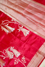 Kora Silk Saree - Pink
