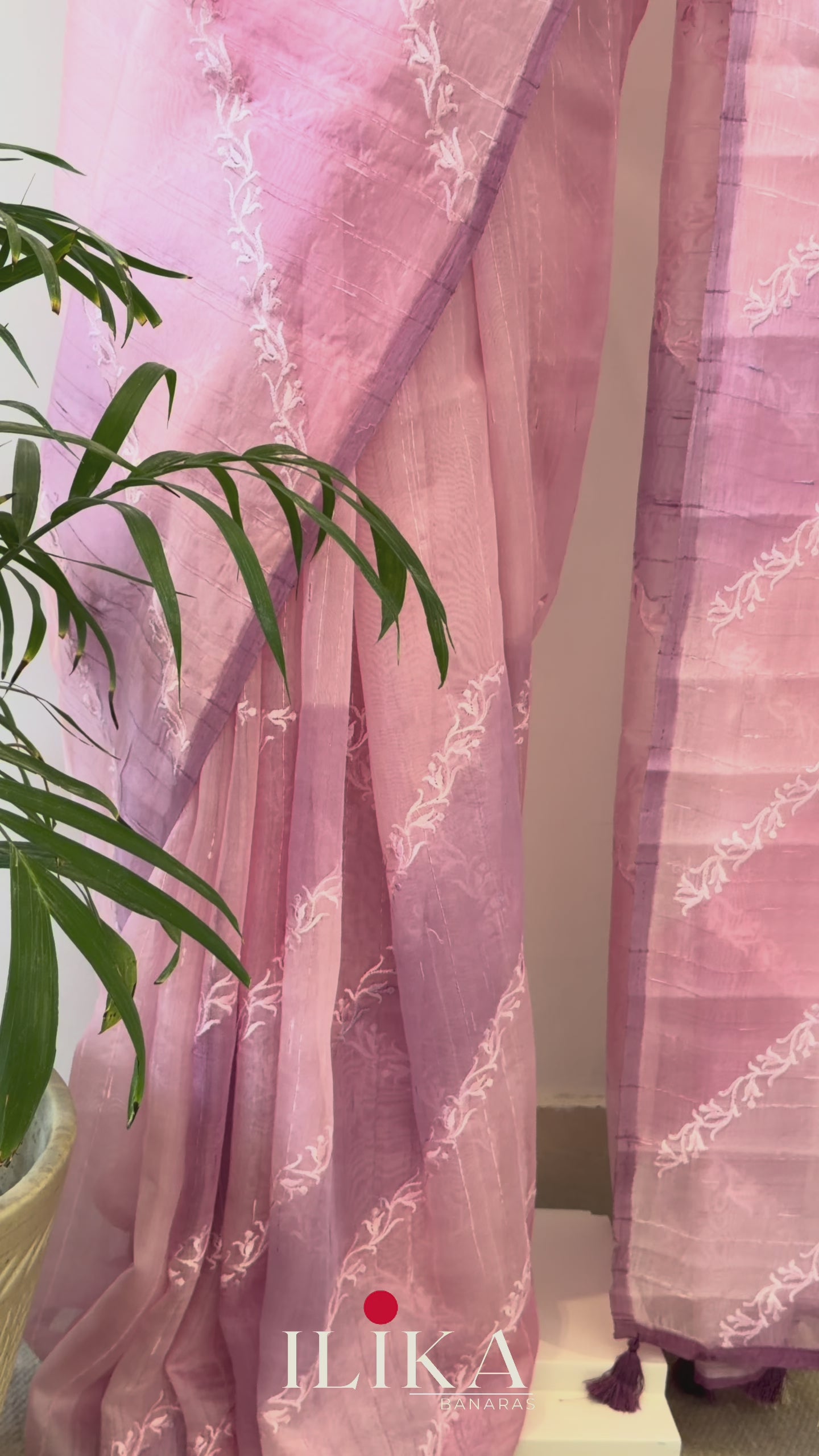 Rangkaat Raw Silk Saree - Thread Embroidery